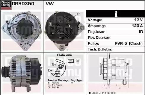 Remy DRB0350 - Ģenerators autodraugiem.lv