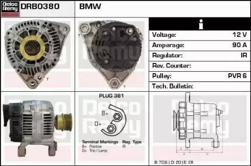 Remy DRB0380 - Ģenerators autodraugiem.lv