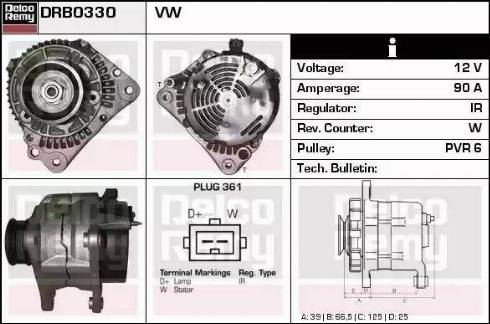 Remy DRB0330 - Ģenerators autodraugiem.lv