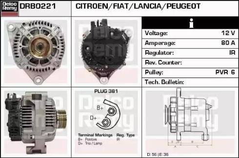 Remy DRB0221 - Ģenerators autodraugiem.lv