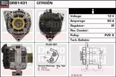 Remy DRB1401 - Ģenerators autodraugiem.lv