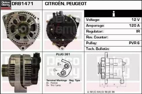 Remy DRB1471 - Ģenerators autodraugiem.lv