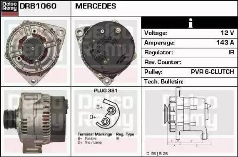 Remy DRB1060 - Ģenerators autodraugiem.lv