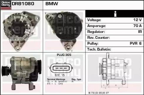 Remy DRB1080 - Ģenerators autodraugiem.lv