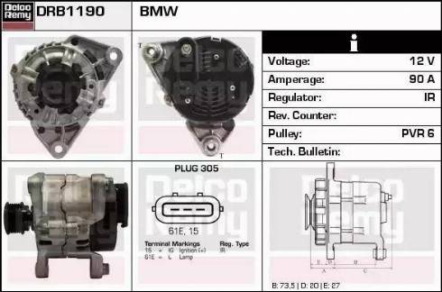 Remy DRB1190 - Ģenerators autodraugiem.lv