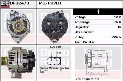 Remy DRB2470 - Ģenerators autodraugiem.lv