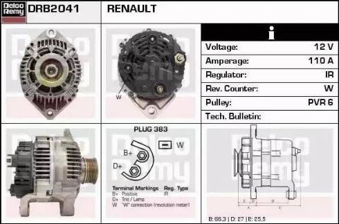 Remy DRB2041 - Ģenerators autodraugiem.lv