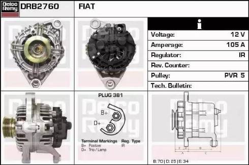 Remy DRB2760 - Ģenerators autodraugiem.lv