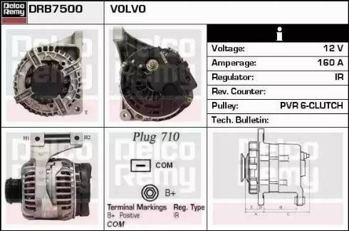 Remy DRB7500 - Ģenerators autodraugiem.lv