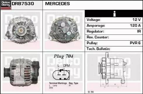 Remy DRB7530 - Ģenerators autodraugiem.lv