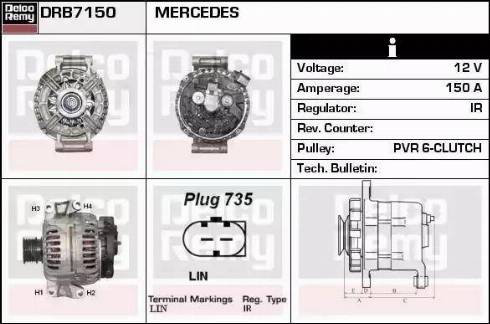 Remy DRB7150 - Ģenerators autodraugiem.lv