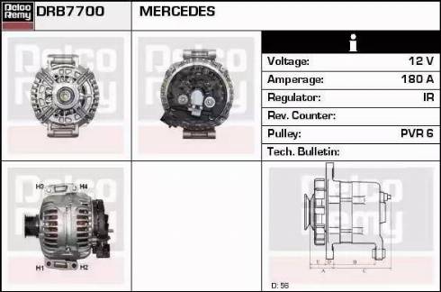 Remy DRB7700 - Ģenerators autodraugiem.lv