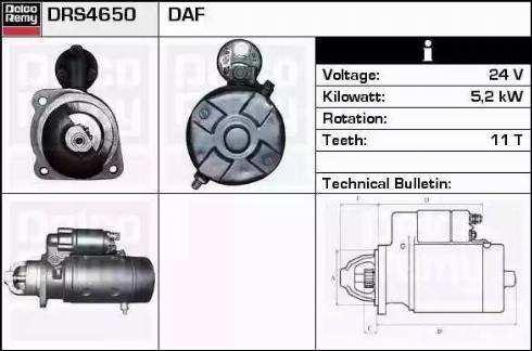 Remy DRS4650 - Starteris autodraugiem.lv