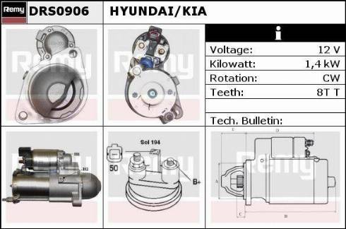 Remy DRS0906 - Starteris autodraugiem.lv