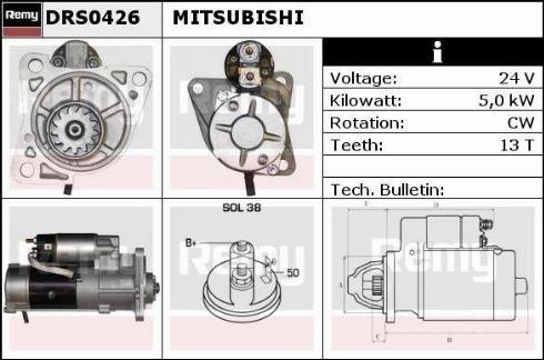 Remy DRS0426 - Starteris autodraugiem.lv