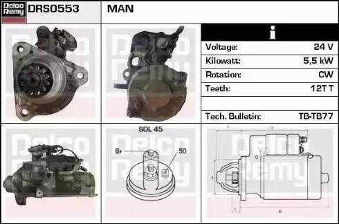 Remy DRS0553 - Starteris autodraugiem.lv
