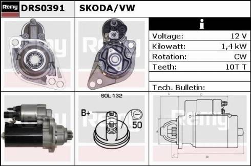 Remy DRS0391 - Starteris autodraugiem.lv