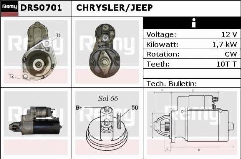 Remy DRS0701 - Starteris autodraugiem.lv