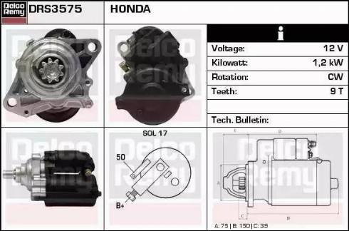 Remy DRS3575 - Starteris autodraugiem.lv