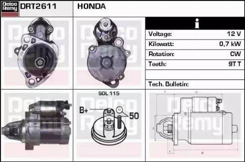 Remy DRT2611 - Starteris autodraugiem.lv