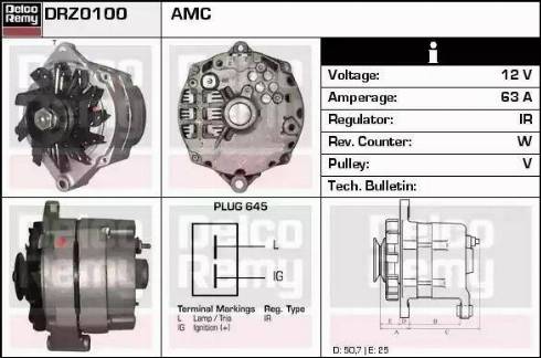 Remy DRZ0100 - Ģenerators autodraugiem.lv