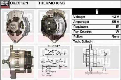 Remy DRZ0121 - Ģenerators autodraugiem.lv