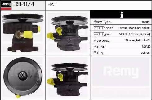 Remy DSP074 - Hidrosūknis, Stūres iekārta autodraugiem.lv