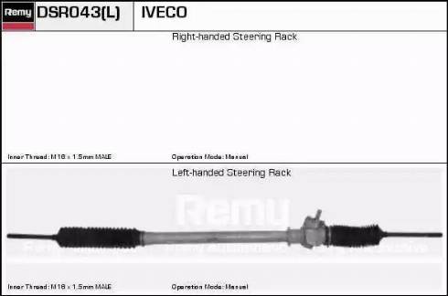 Remy DSR043L - Stūres mehānisms autodraugiem.lv