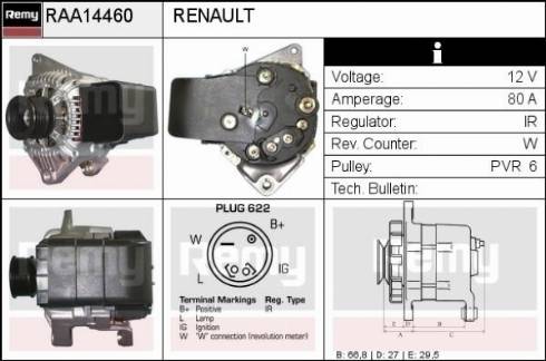 Remy RAA14460 - Ģenerators autodraugiem.lv