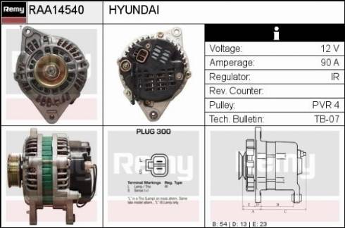Remy RAA14540 - Ģenerators autodraugiem.lv