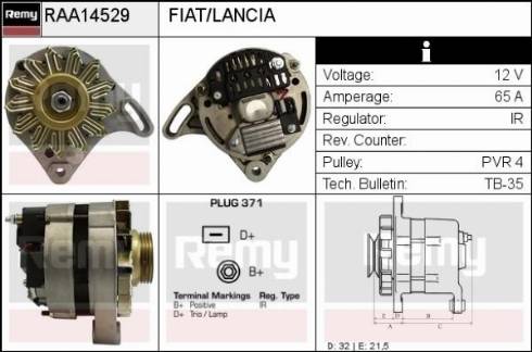 Remy RAA14529 - Ģenerators autodraugiem.lv