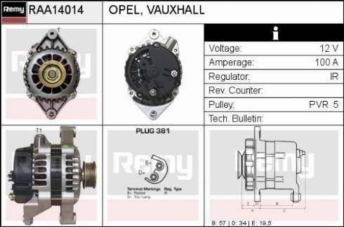 Remy RAA14014 - Ģenerators autodraugiem.lv