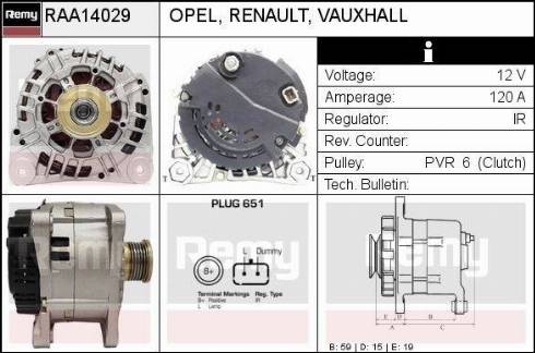 Remy RAA14029 - Ģenerators autodraugiem.lv