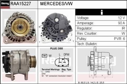 Remy RAA15227 - Ģenerators autodraugiem.lv