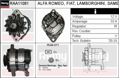 Remy RAA11081 - Ģenerators autodraugiem.lv