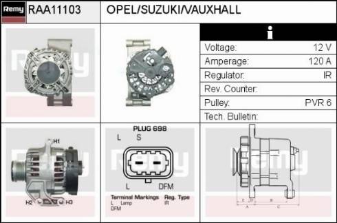 Remy RAA11103 - Ģenerators autodraugiem.lv