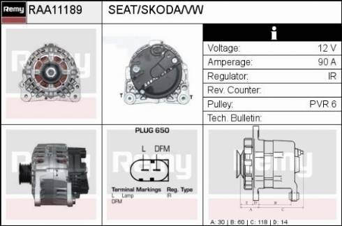 Remy RAA11189 - Ģenerators autodraugiem.lv