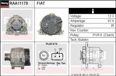 Remy RAA11178 - Ģenerators autodraugiem.lv