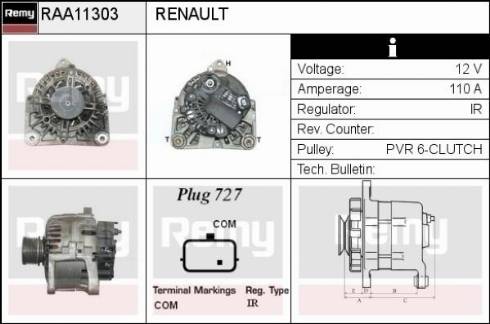 Remy RAA11303 - Ģenerators autodraugiem.lv