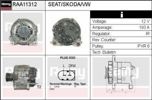 Remy RAA11312 - Ģenerators autodraugiem.lv