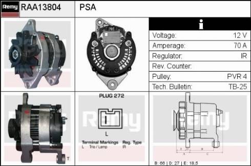 Remy RAA13804 - Ģenerators autodraugiem.lv