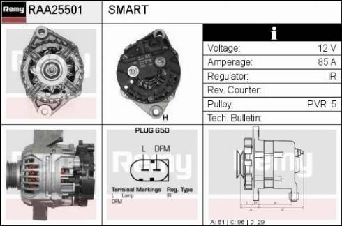 Remy RAA25501 - Ģenerators autodraugiem.lv