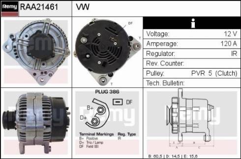 Remy RAA21461 - Ģenerators autodraugiem.lv