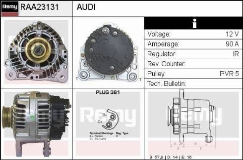 Remy RAA23131 - Ģenerators autodraugiem.lv