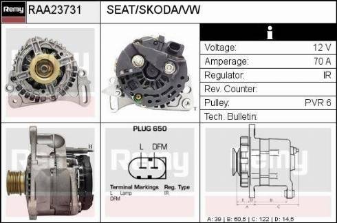 Remy RAA23731 - Ģenerators autodraugiem.lv