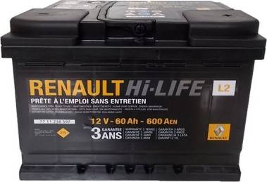 RENAULT 7711238597 - Startera akumulatoru baterija autodraugiem.lv