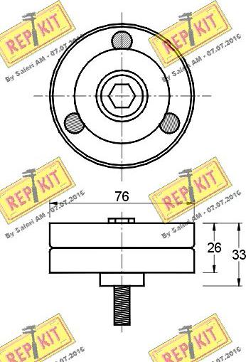 REPKIT RKT1186 - Parazīt / Vadrullītis, Ķīļrievu siksna autodraugiem.lv