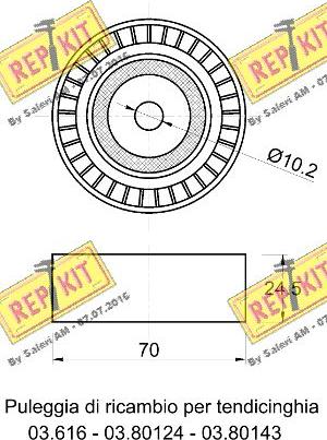 REPKIT RKT1175 - Parazīt / Vadrullītis, Ķīļrievu siksna autodraugiem.lv