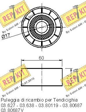 REPKIT RKT1828 - Parazīt / Vadrullītis, Ķīļrievu siksna autodraugiem.lv