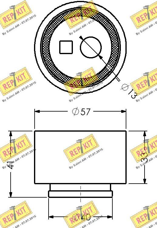 REPKIT RKT1246 - Spriegotājrullītis, Gāzu sadales mehānisma piedziņas siksna autodraugiem.lv